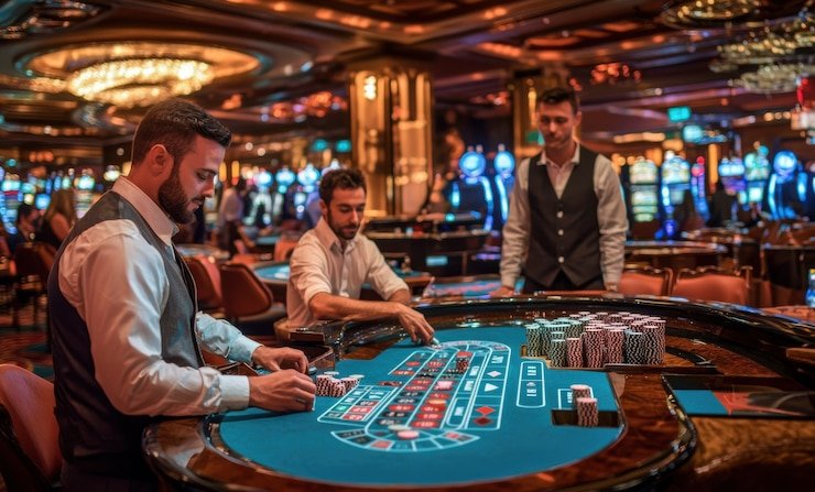 olx tot0 live-dealer studio with professional croupiers and multi-camera HD broadcast setup